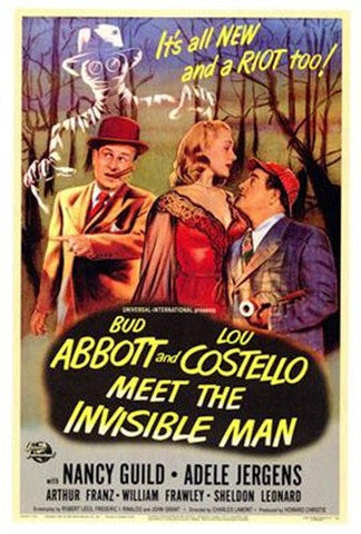 Abbott Costello Meet The Invisible Man Movie Poster Print