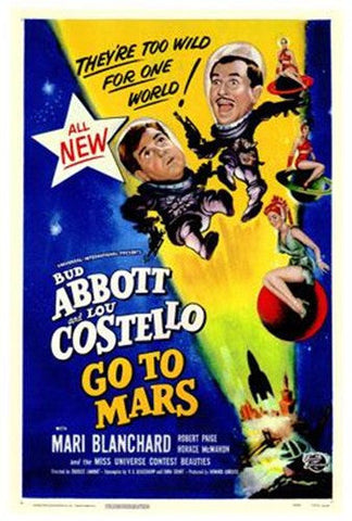 Abbott Costello Go To Mars Movie Poster Print