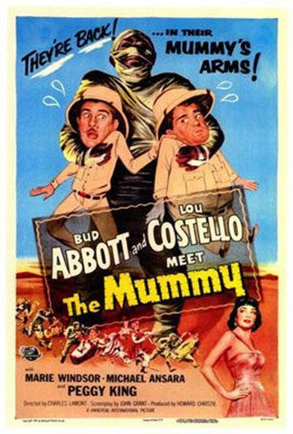 Abbott Costello Meet The Mummy Movie Poster Print