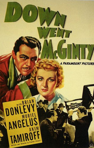 Down Went Mcginty Movie Poster Print
