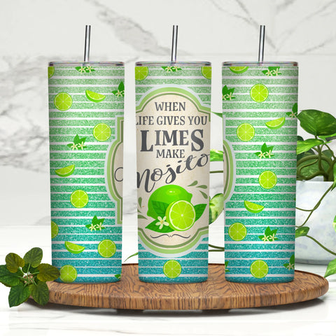Limes and Mojito 20oz Skinny Tumbler