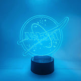 NASA LED Lamp | NASA Logo Light | Outer Space Themed Gifts