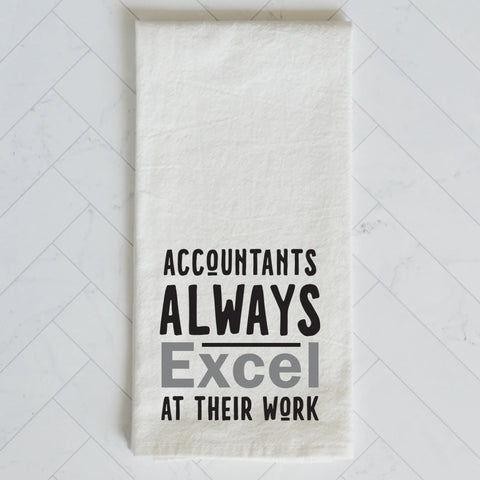 Accountants Excel Kitchen Towel