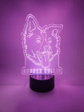Border Collie LED Lamp | Dog Rescue Gift for Pet Lovers