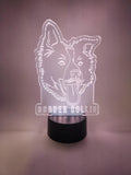 Border Collie LED Lamp | Dog Rescue Gift for Pet Lovers
