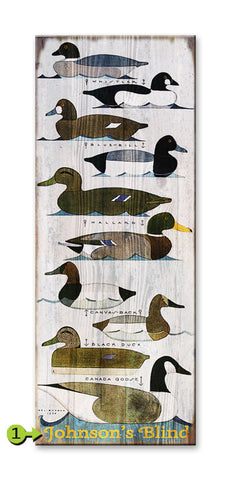 Duck Decoy Wood Sign 17x44