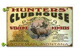 Elk Clubhouse Metal Sign 28x48
