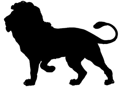 Lion Laser Cut Out Wall Decor Silhouette Metal Sign 20.5×28