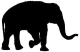 Elephant Laser Cut Out Wall Decor Silhouette Metal Sign 19×29
