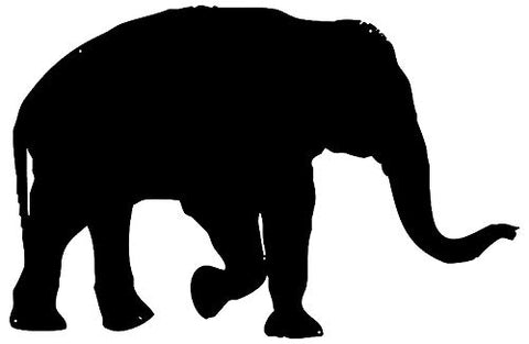 Elephant Laser Cut Out Wall Decor Silhouette Metal Sign 19×29