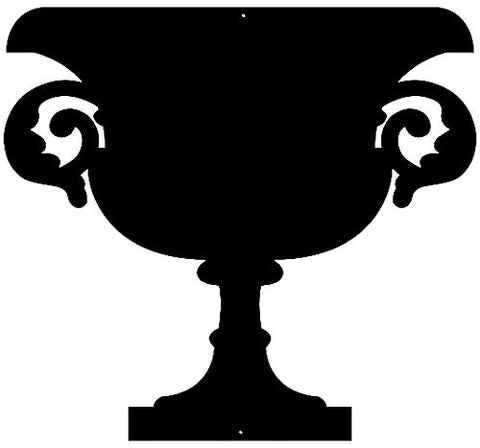 Goblet Laser Cut Out Wall Decor Silhouette Metal Sign 21×23