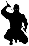 Ninja Warrior Laser Cut Out Wall Decor Silhouette Metal Sign 14.5×23.5