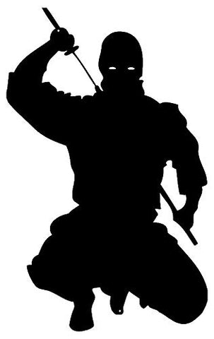Ninja Warrior Laser Cut Out Wall Decor Silhouette Metal Sign 14.5×23.5