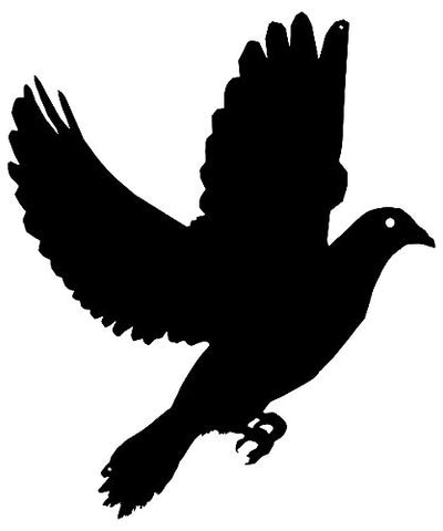 Pigeon Bird Laser Cut Out Wall Decor Silhouette Metal Sign 19.5×23