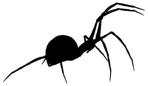 Black Widow Spider Cut Out Wall Decor Silhouette Metal Sign 13.5×23