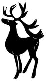 Deer Laser Cut Out Silhouette Wall Decor Metal Sign 14.5×26