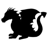 Dragon Laser Cut Out Silhouette Wall Decor Metal Sign 13.5×19