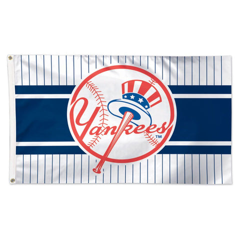 New York Yankees Flag 3x5 Deluxe Style Pinstripe Alternate Special Order