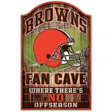 Cleveland Browns Sign 11x17 Wood Fan Cave Design