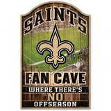 New Orleans Saints Sign 11x17 Wood Fan Cave Design