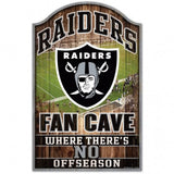 Las Vegas Raiders Sign 11x17 Wood Fan Cave Design