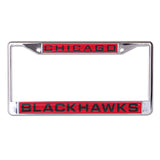 Chicago Blackhawks License Plate Frame Inlaid Style