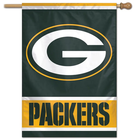 Green Bay Packers Banner 28x40 Vertical
