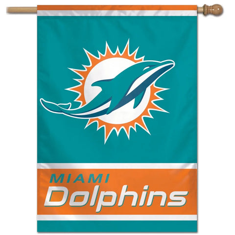 Miami Dolphins Banner 28x40 Vertical