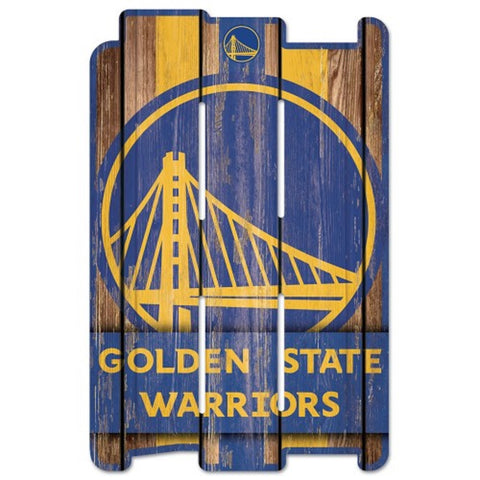 Golden State Warriors Sign 11x17 Wood Fence Style - Special Order