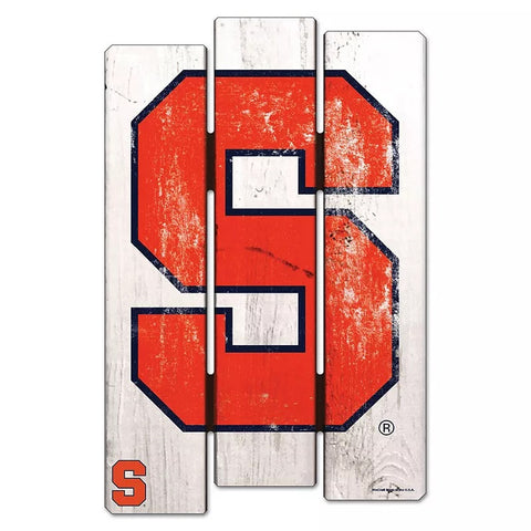 Syracuse Orange Sign 11x17 Wood Fence Style