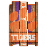 Clemson Tigers Sign 11x17 Wood Fence Style - Special Order