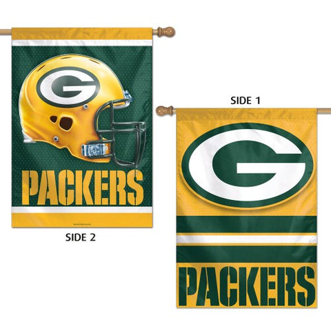 Green Bay Packers Banner 28x40 Vertical Premium 2 Sided Special Order