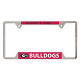 Georgia Bulldogs License Plate Frame Metal