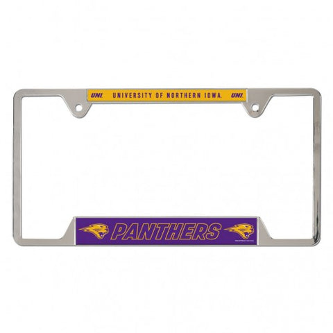 Northern Iowa Panthers License Plate Frame Metal - Special Order