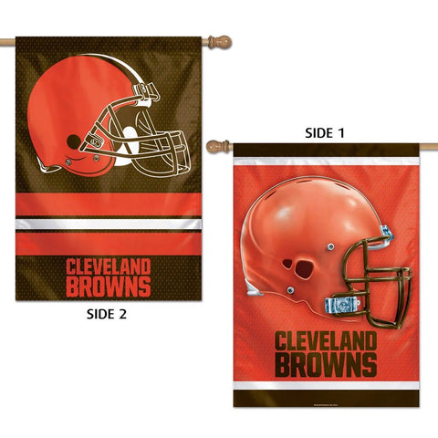 Cleveland Browns Banner 28x40 Vertical Premium 2 Sided