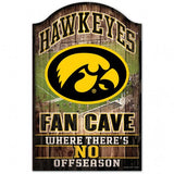 Iowa Hawkeyes Sign 11x17 Wood Fan Cave Design - Special Order