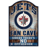 Winnipeg Jets Sign 11x17 Wood Fan Cave Design - Special Order