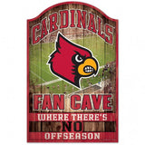 Louisville Cardinals Sign 11x17 Wood Fan Cave Design - Special Order