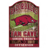 Arkansas Razorbacks Sign 11x17 Wood Fan Cave Design - Special Order