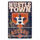 Houston Astros Sign 11x17 Wood Slogan Design
