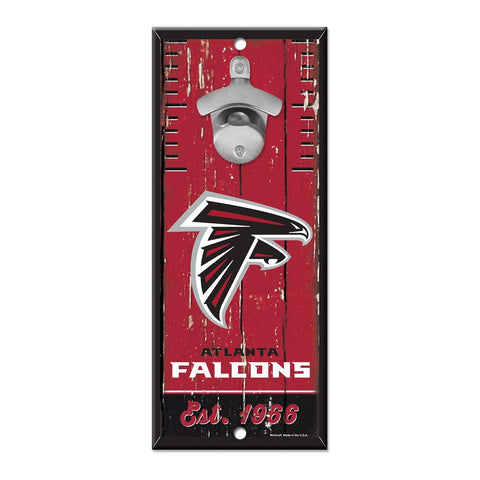 Atlanta Falcons Sign Wood 5x11 Bottle Opener