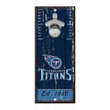 Tennessee Titans Sign Wood 5x11 Bottle Opener