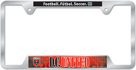 DC United License Plate Frame Metal
