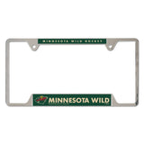 Minnesota Wild License Plate Frame Metal