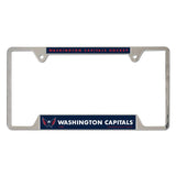 Washington Capitals License Plate Frame Metal