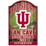 Indiana Hoosiers Sign 11x17 Wood Fan Cave Design - Special Order