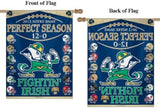Notre Dame Fighting Irish Banner 27x37 Vertical 2012 Perfect Season