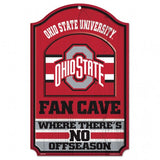 Ohio State Buckeyes Sign 11x17 Wood Fan Cave Design
