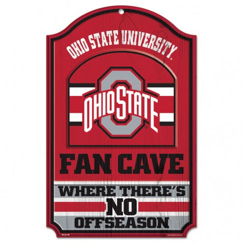 Ohio State Buckeyes Sign 11x17 Wood Fan Cave Design