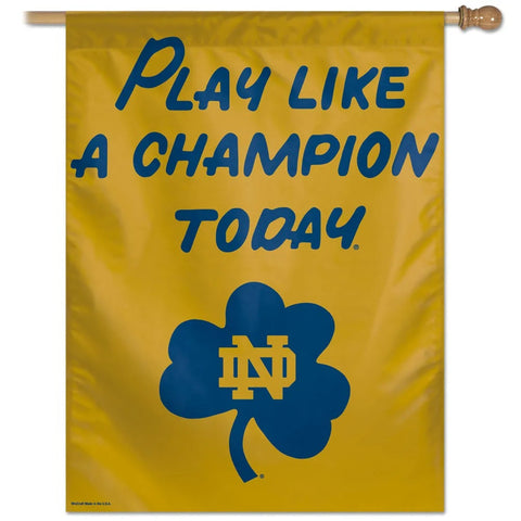 Notre Dame Fighting Irish Banner 28x40 Vertical PLACT Design